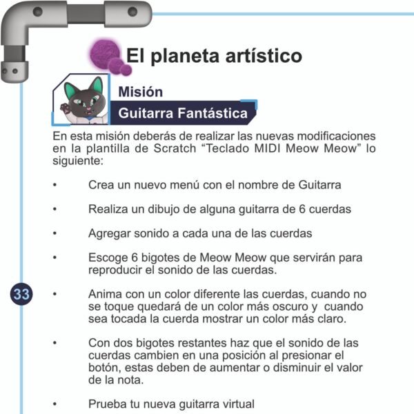 Meow Meow Practice Manual: Sam’s Great Space Journey. - Image 9
